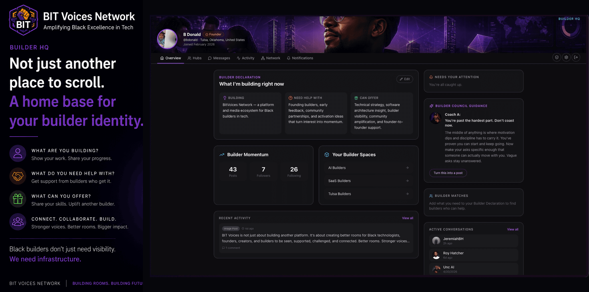 Builder HQ dashboard preview